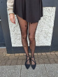 All Over Large Star Pattern Tights - Black/Silver