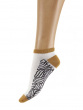 Abstract Leaf Pattern Bamboo Liners 2 Pair Pack - Multi