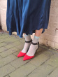 Spot Net Anklet - Aqua