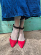 Spot Net Anklet - Aqua