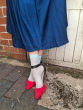 Spot Net Anklet - Aqua