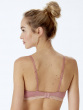 Contemporary Rib Non Wired Bra - Dusty Rose