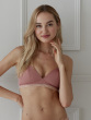 Contemporary Rib Non Wired Bra - Dusty Rose