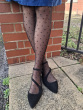 All Over Heart Tights - Black