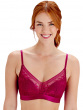 Botanical Lace Non Wired Triangle Bra - Fuchsia