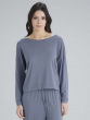 Botanical Lace Slouch Top - Nightshade