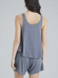 Botanical Lace Lounge Vest - Nightshade