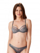 Botanical Lace Underwired Balconette - Nightshade