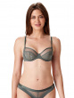 Botanical Lace Underwired Balconette - Sage