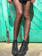 All Over Star Tights - Black