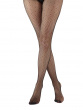 Spot Net Fashion Tights - Black