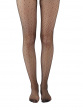 Spot Net Fashion Tights - Black