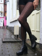 Cubist Chevron Pattern Tight - Black