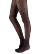 Animal Print Tights - Black