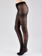 Tartan Pattern Tights - Black