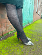Boho Pattern Tights - Black