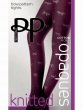 Knitted Opaques Bow Pattern Tights - Burgundy From Pretty Polly