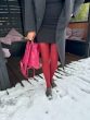 Premium Opaques 60 Denier Coloured Tights 1 Pair Pack - Cranberry