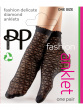 Delicate Diamond Pattern Anklets - Black