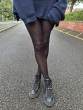 Zebra Patern Tights - Black