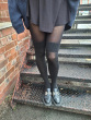 Secret Sock Fashion Tight - Black