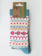 Fairisle Stripe Mix Bamboo Socks 2 Pair Pack