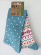 Spot Fairisle Mix Bamboo Socks 2 Pair Pack
