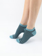 Fairisle Stripe Mix Bamboo Trainer Liners 2 Pair Pack