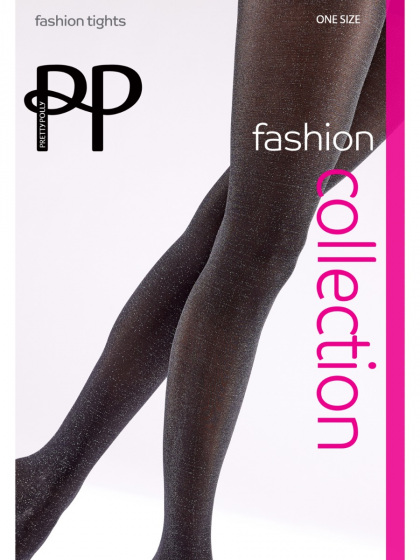 Soft Shimmer Opaque Tights - Black