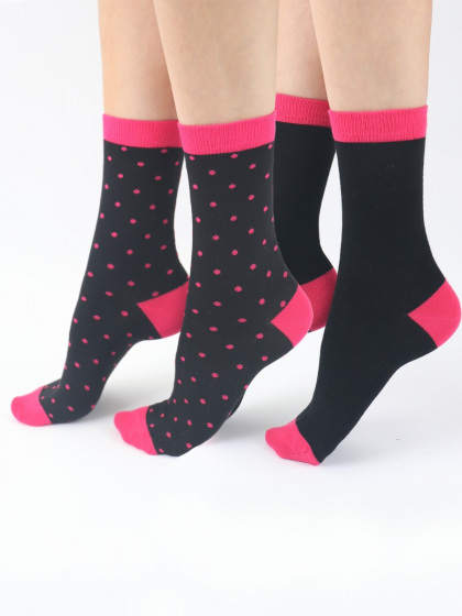 Spot Plain Mix Bamboo Socks 2 Pair Pack