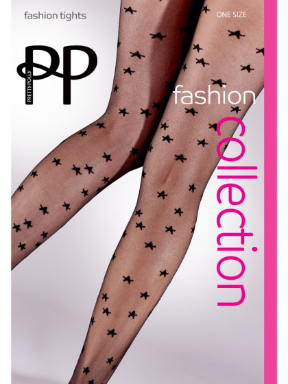 All Over Star Tights - Black