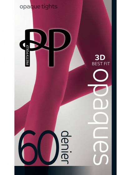 60D Coloured Opaque Tights 1 Pair Pack - Cranberry