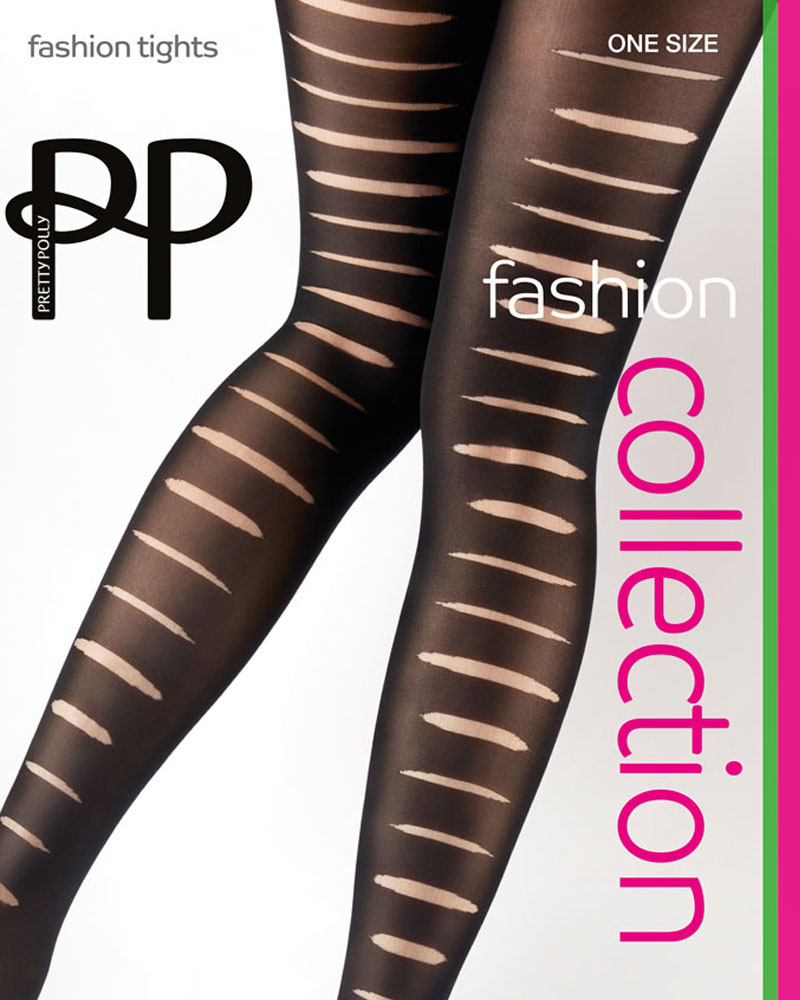 Slashed Patterned Tights, Recycled Fashion