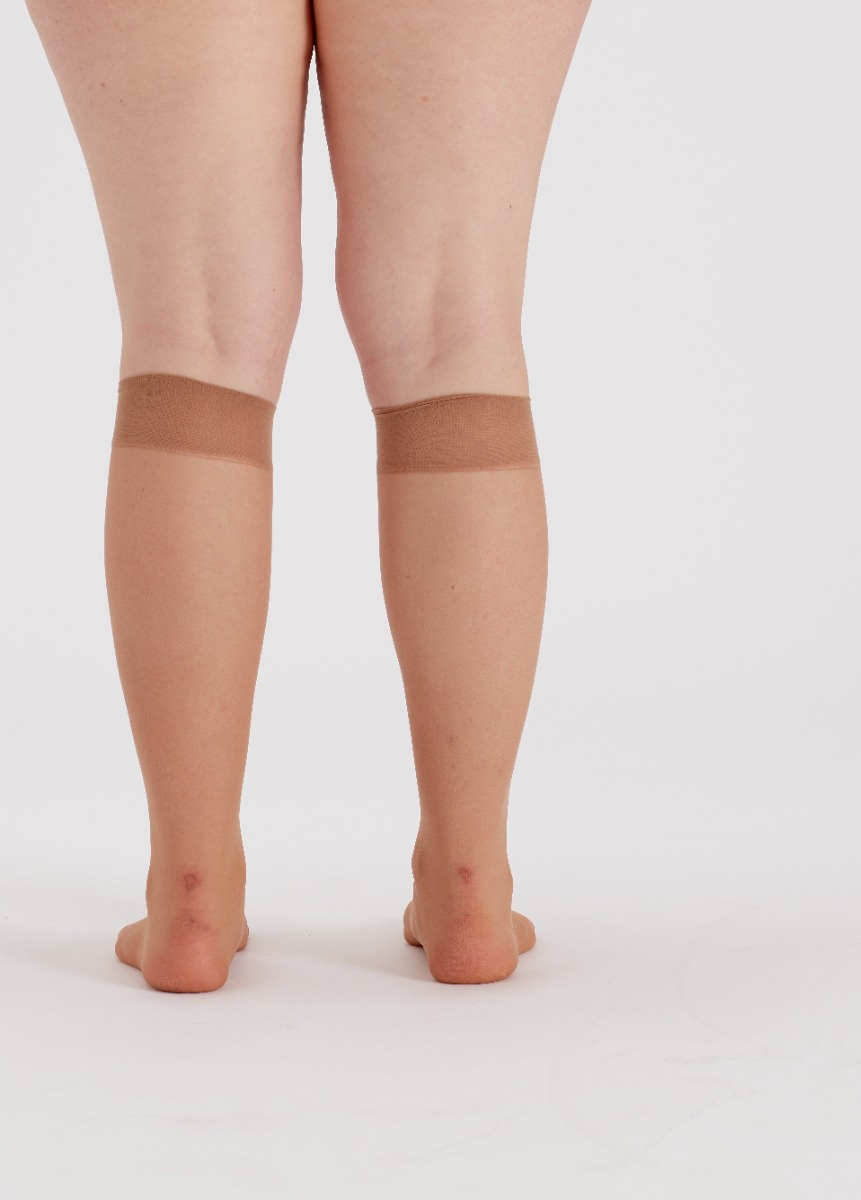 Buy Curves Comfort Knee High Tights 2 pair pack direct from Pretty Polly UK s leading tights stockings manufacturer www.prettypolly