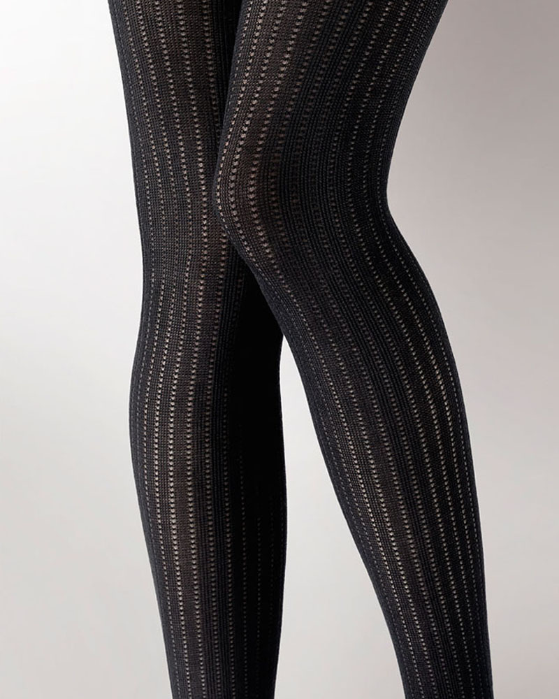 Ribbed black tights discount