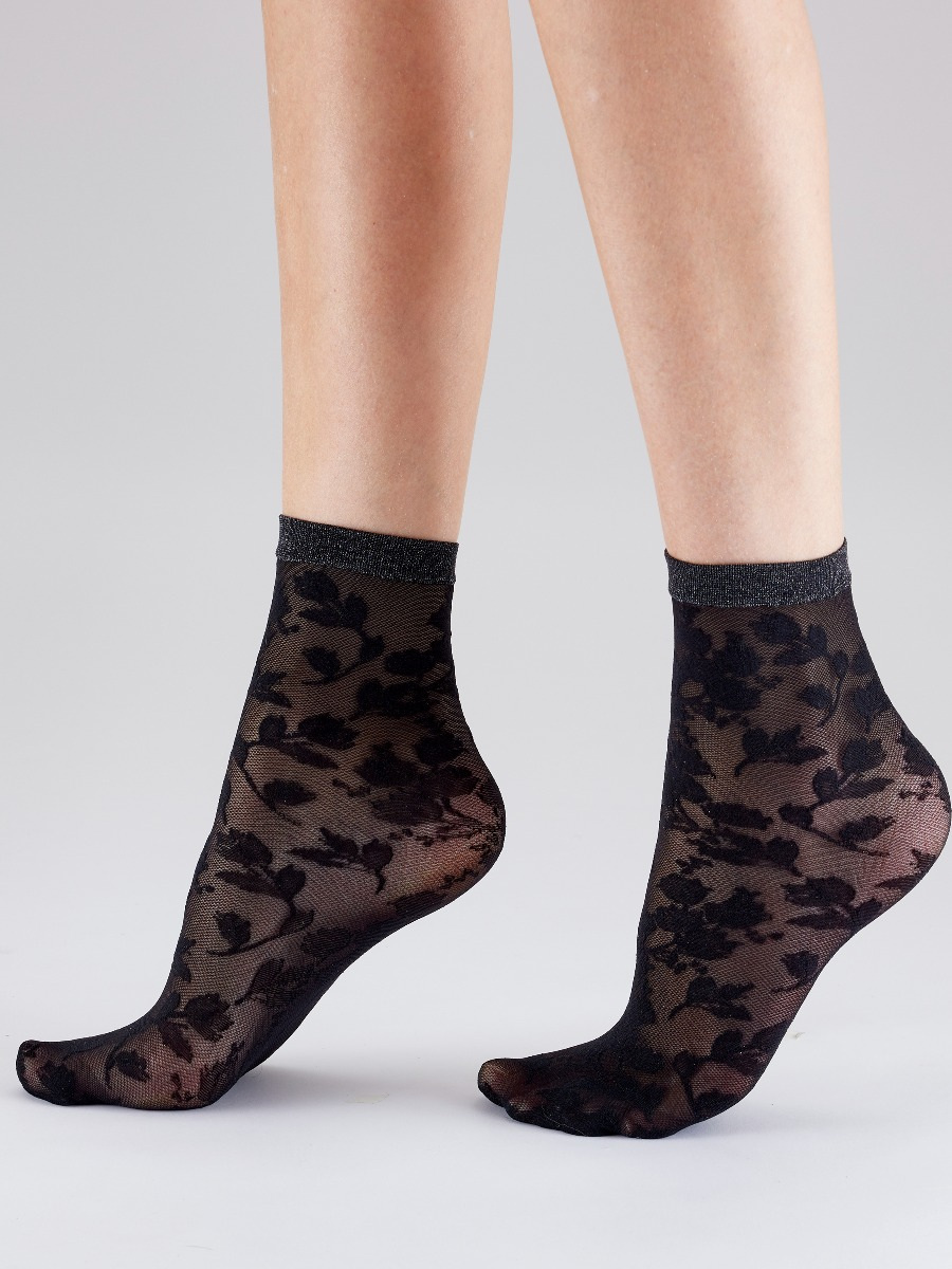 Black ankle tights top