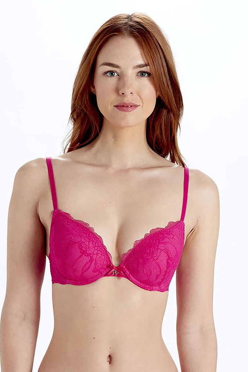 Pink push up bra discount