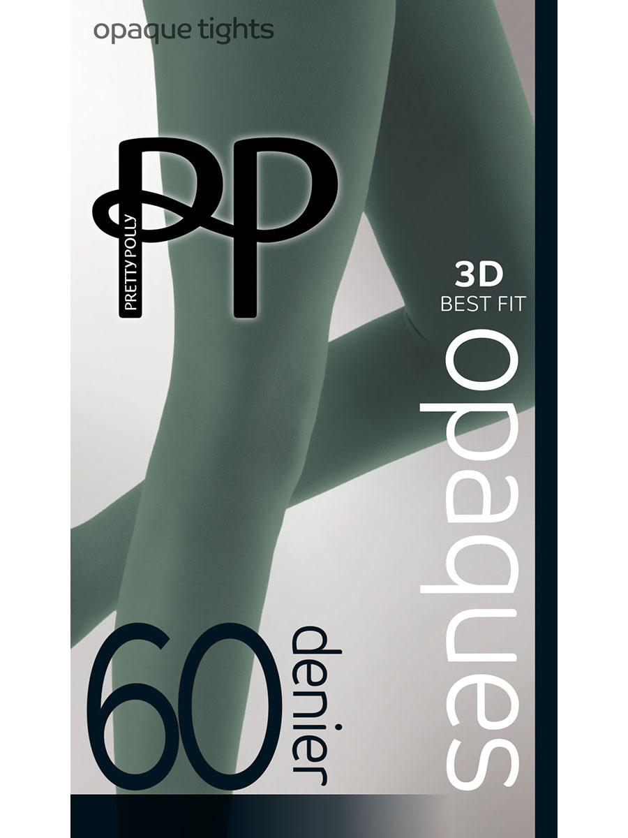 Premium Opaques 60 Denier Coloured Tights 1 Pair Pack Fern Pretty Polly