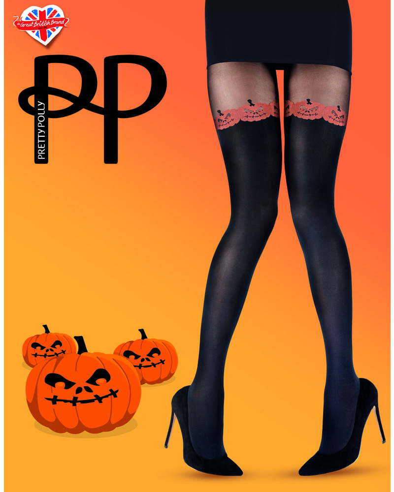 Pumpkin Tight Black Mix Pretty Polly