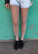 Spot Net Tights - Lilac