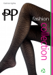 Zebra Pattern Tights - Black