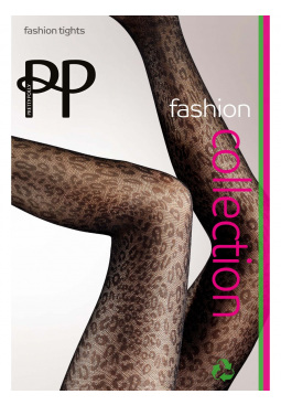 Animal Print Tights - Black