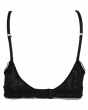 Delicate Lace Non-Wired Bra - Black