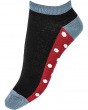 Spot Sole Bamboo Liners 2 Pair Pack - Black mix