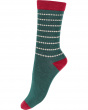 Diamond Spot Bamboo Socks 2 Pair Pack - Green Mix