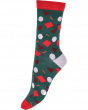 Funfetti Bamboo Socks 2 Pair Pack - Green Mix