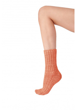 Lounge Socks 1 Pair Pack - Coral