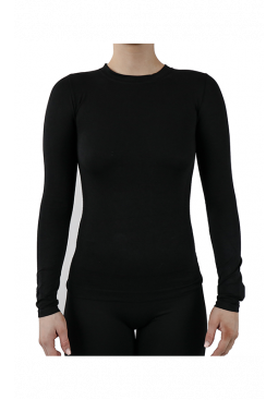 Active-Wear Long Sleeve T-Shirt - Black