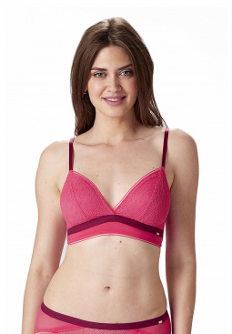 Delicate Lace Non Wired Bra - Watermelon