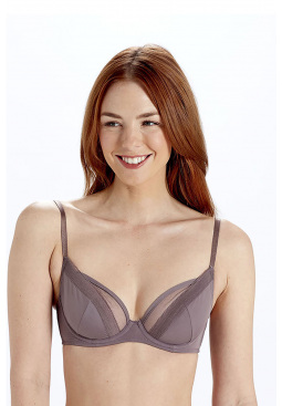 Naturals Non Padded Plunge Bra - Dusk